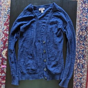 5/$25 Basic navy cardigan